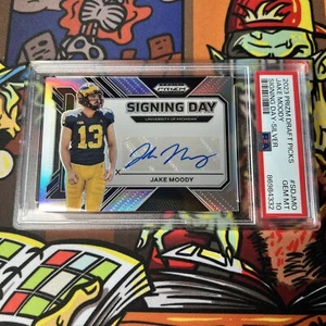 🏈 2023 Panini Prizm Draft Picks Jake Moody Signing Day Silver Auto PSA 10 🔥🥵 - Picture 1 of 3