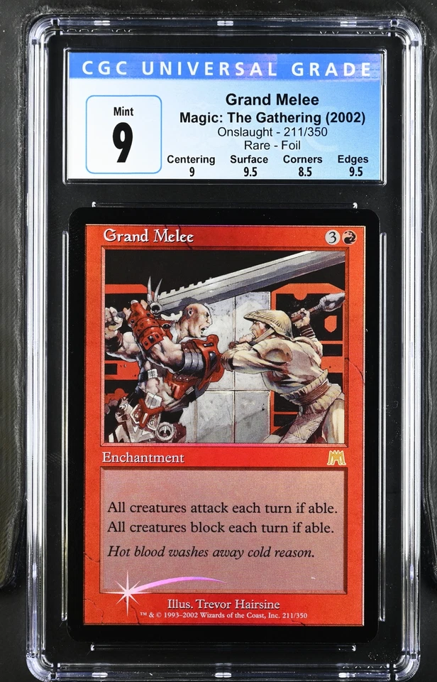 GRAND MELEE Onslaught Foil Rare CGC 9 MTG [Nostalgium] - Image 1 of 2