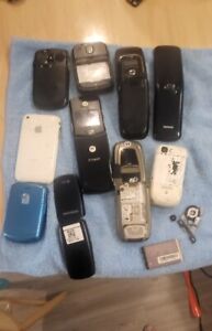 Lot of Old Assorted Cell Phones for Parts, Scrap, Gold Recovery