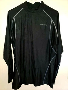 DEVOPS einfarbiges schwarzes LAGENLOOK HEMD LANGARM für Herren Größe 2x - fällt kleine XL NEU neu ohne Etikett @ - Bild 1 von 2