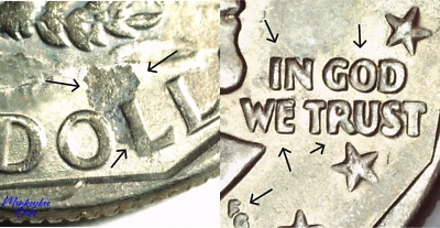 1979 D Susan B. Anthony Dollar - Strike-Through & Fat Doubling - Error coin - Image 1 of 4