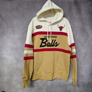 NWT Mitchell & Ness NBA Finals Chicago Bulls Head Coach Script Hoodie Men L $110 - Picture 1 of 7