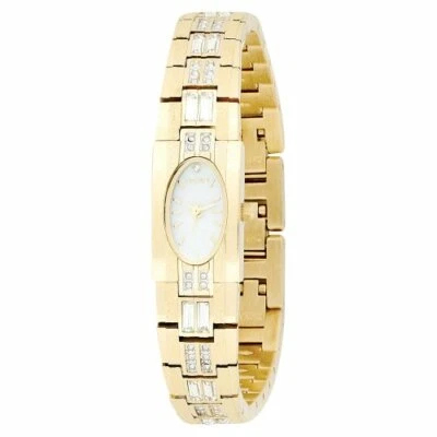 Reloj Elgin Mujer Oro Acero Inoxidable Con Cristales Swarovski EG713 Foto 1 de 3