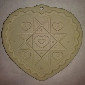 Molde para galletas de chef mimado corazón hecho en casa gres coleccionable 1993 decoración de colección - Imagen 1 de 2