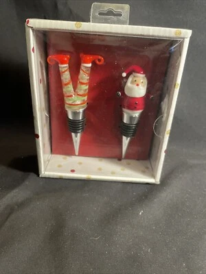 CHEERS ART VIDRIO VACACIONES NAVIDAD BOTELLAS TAPONES -2 en juego Foto 1 de 4