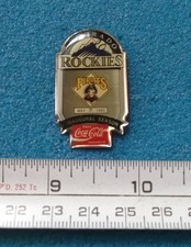 IN. SEASON COLORADO ROCKIES  PITTSBURGH PIRATES MLB BASEBALL COCA-COLA PIN OO881
