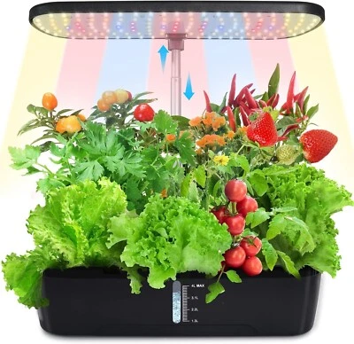Hydroponics Anbausystem Keimung Set 12 Pods Smart LED pflanzenlicht Gartenarbeit - Bild 1 von 4