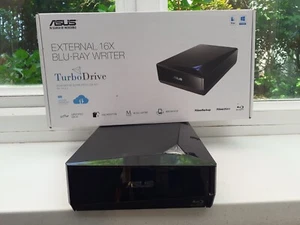 Asus Turbodrive Bw-16D1x-U Graveur Blu-Ray Externe Ultra Rapide 16X USB 3.1 Gen1 T - Photo 1/8