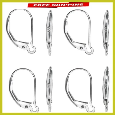 Hypoallergenic 925 Sterling Silver Earring Hooks - Perfect for Crafting Earrings - Image 1 of 4