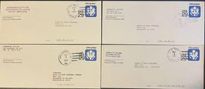 1993 US UO84c(4) Postal Stationery w USS Hawes, Kansas City,Oldendorf, WASP  *d - Picture 1 of 1