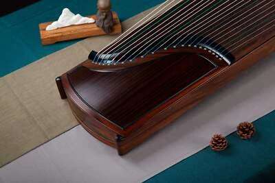 黃檀素面·厚 'Palo de rosa indio liso - grueso' Guzheng de coleccionista con acabado mate Foto 1 de 4