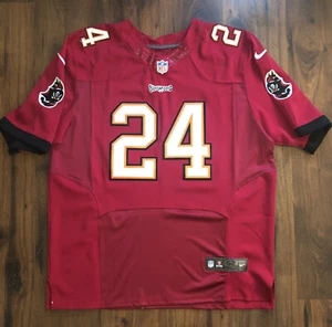 Darrelle Revis 24 Tampa Bay Buccaneers NFL Nike Embroidered Game Jersey 52 XL - Picture 1 of 9