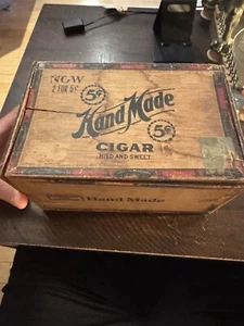 Antica RARA scatola per sigari, in legno, fine '800 Garcia's VUOTA - Foto 1 di 14