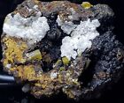 ☆Wulfenit, Calcit & Goethit auf Limonit💎 Top Mineral ⚒Ojuela Mine Mexico 