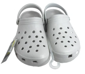 Komodo Clogs New Water Shoes Gray Unisex M 8-9 W 10-11 Rubber Slip On 631703 - Picture 1 of 7