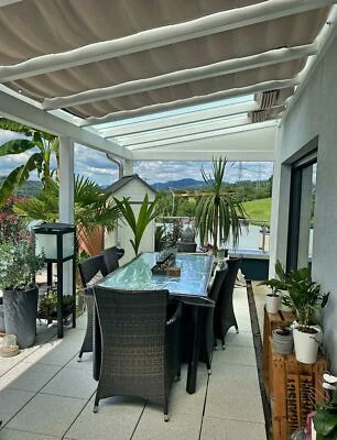 GÖTZ GARDINEN MAß-KONFEKTION Beschattung Terrasse Seilspannmarkise Beschattungen EXKLUSIVE MAßANFERTIGUNG