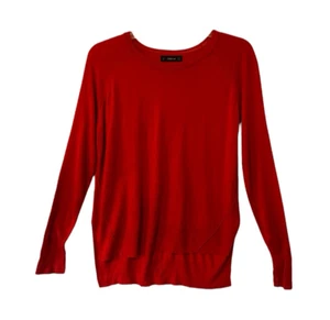 ZARA KNIT Lightweight Red Round Neck Pullover Sweater Women's SIZE M - Picture 1 of 10
