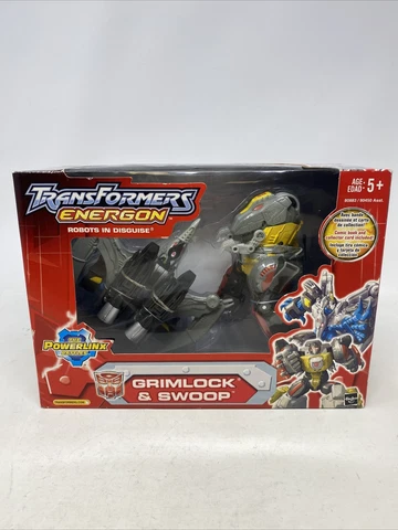 Hasbro Transformers Energon Grimlock and Swoop Megadinobot Cover
