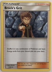 Pokemon Hidden Fates Brock's Grit 53/68 NM/M - Picture 1 of 1