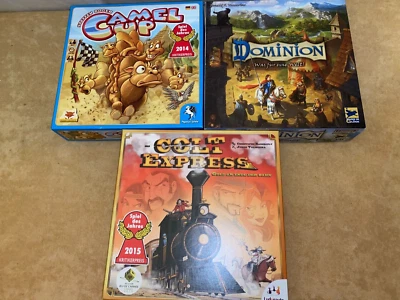 3x Spiel des Jahres -  COLT EXPRESS - DOMINION - CAMEL UP - Bild 1 von 4