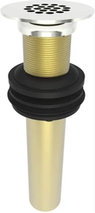 Neu Brasstech 3211/15 Toilettenablauf mit flacher Siebplatte poliertes Nickel - Bild 1 von 2