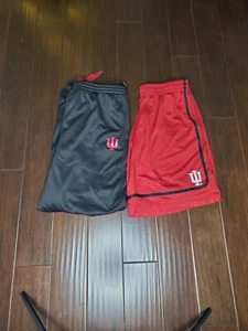 Pantalones cortos negros y rojos IU 2XL Indiana University - Imagen 1 de 11