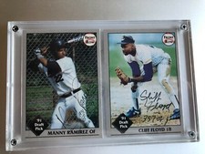 1991 FRONT ROW  - DRAFT PICKS CLIFF FLOYD & MANNY RAMIREZ SIGNED & NUMBERED NR-M