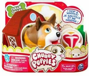 Chubby Puppies Border Collie Hops & Waddles Barn Dog Toy Kid Animal T Bone 4+