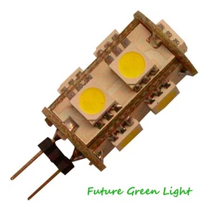 G4 9 SMD LED 12V (10-30V DC / 12-18V AC) 1,5W WEISS / WARMWEISS GLÜHBIRNE ~10W - Bild 1 von 2