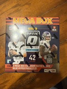 2024 Panini Donruss Optic Mega Box Blue Hyper Factor Sealed NFL Football Cards - Picture 1 of 2