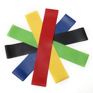 Portable Fitness Workout Equipment Rubber Resistance Bands Yoga Gym Elastic Gum - Picture 1 of 17