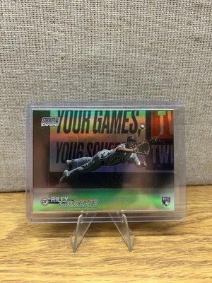 2023 Topps Stadium Club Riley Greene Chrome Refractor RC - Image 1 of 2