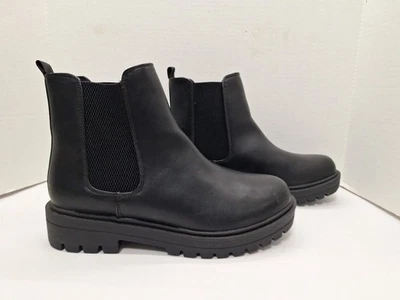 Soda Para Mujer 91/2 Chelsea Gruesa Suela Tacón Medio Botines Zapatos Botas Foto 1 de 4