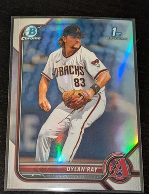 Dylan Ray Arizona Diamondbacks Rookie 2022 Bowman Chrome #BDC-191 REFRACTOR - Image 1 of 3