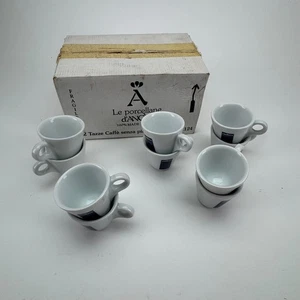 ANCAP Le Porcellane Italy Espresso Cups – Set of 10 Porcelain Coffee Cups NOS - Picture 1 of 8