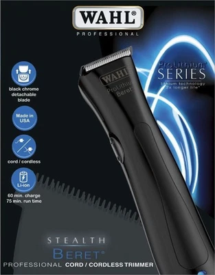 Wahl Beret Pro Stealth Mesh Cordless Hair Trimmer 0.4 - 11 mm - Image 1 of 4