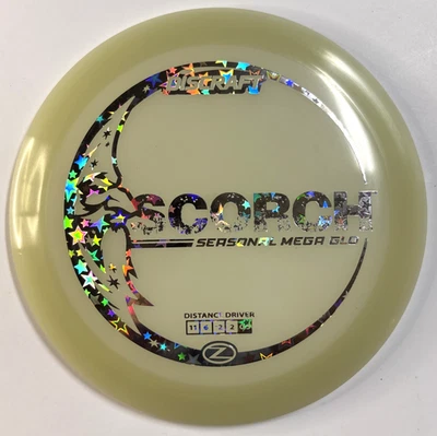 Discraft Seasonal MEGA Glo Scorch - 176g Distance Driver Neutral Flatness New - Image 1 of 3