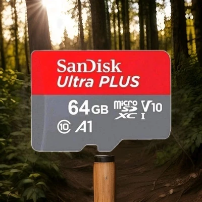 64 GB SanDisk Micro SD Card V10 - Memory For Samsung Galaxy Phone S7 S8 S9 S10 - Image 1 of 2