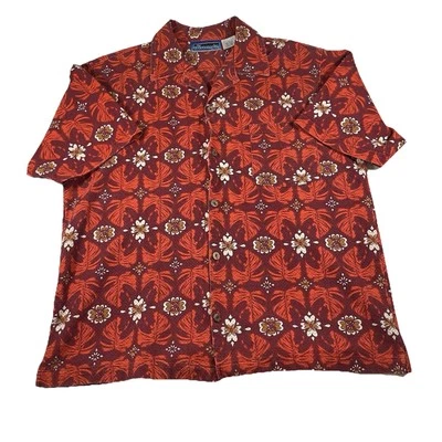 Vtg Jimmy Z Hawaiian Shirt M Oversized Button Up Shirt Floral AOP Graphic Surf - Image 1 of 4