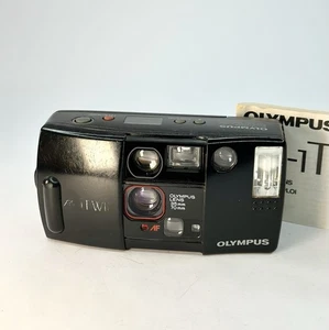 Cámara fotográfica Olympus AF-1 Twin Vintage 35 mm compacta apuntar y disparar probada funcionando - Imagen 1 de 12