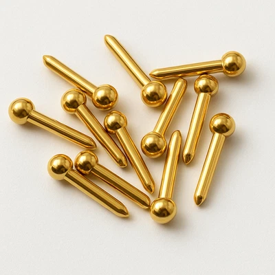 Accordion bellow pins (2.5 x 19mm) Pack of 12pcs Gold - Image 1 of 3