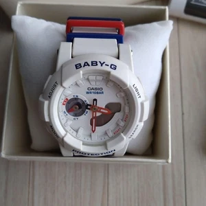 Excellent condition BABY-G Tricolor Color White Blue Red Rare - Picture 1 of 8