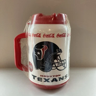 Houston Texans 2002 Inaugural Season Whirley Travel Mug Coca-Cola 44 ounces VTG - Image 1 of 4