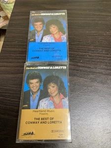 Conway Twitty Loretta Lynn 2 Cassettes The Best of Conway and Loretta - Picture 1 of 15