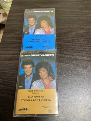 Conway Twitty Loretta Lynn 2 Cassettes The Best of Conway and Loretta - Image 1 of 4