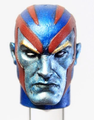 Custom 3D Painted X-Men Archangel MEGO WGSH  8” Type S Action Figure Head-Marvel - Image 1 of 4