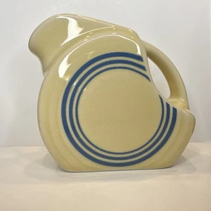 Fiesta HLCCA Blue Stripe Mini Disk Disc Pitcher Fiestaware - Picture 1 of 9