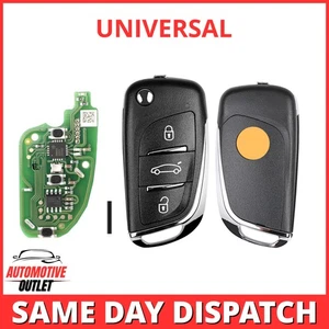 3 BUTTONS UNIVERSAL REMOTE FLIP KEY DS STYLE WIRED XKDS00EN FOR VVDI TOOL - Picture 1 of 9