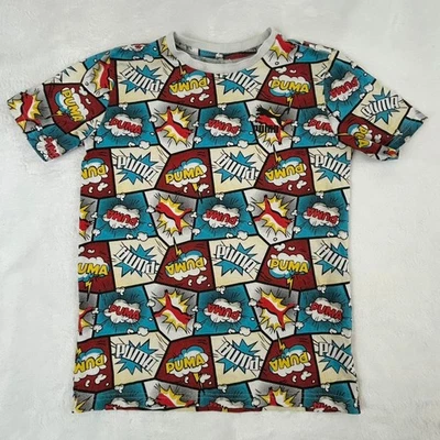 Camiseta PUMA Estampada Cómic Juvenil Multicolor Talla Mediana 10-12 Foto 1 de 4