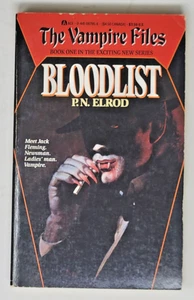 P.N. ELROD SIGNED 1ST ED - Bloodlist, Vampire Files #1, 1990 - Bild 1 von 6